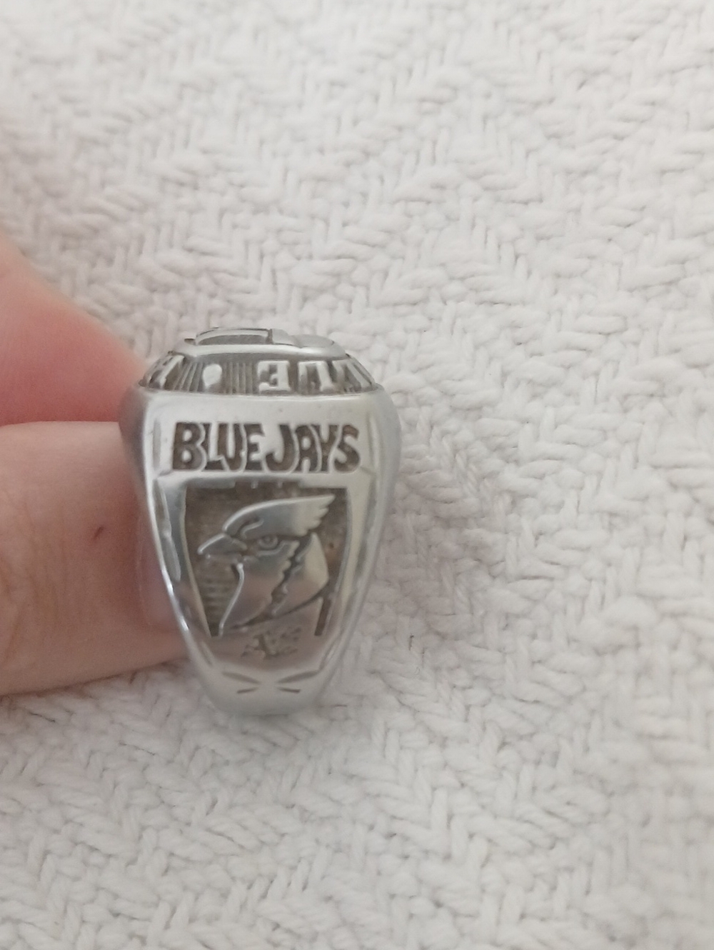 Blue Jays Silver-Tone Men's Class Ring